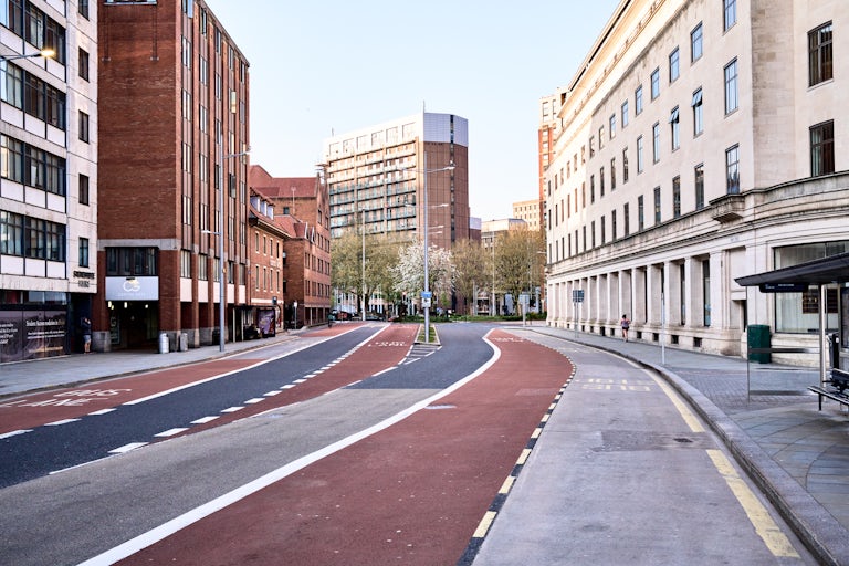 Lewins Mead. Bristol during COVID-19 lockdown, April 2020. Photograph Copyright © Simon Holliday