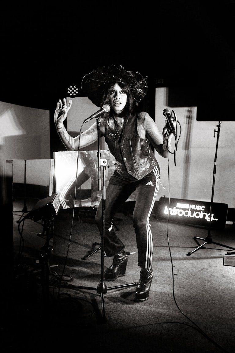 Nuha Ruby Ra at The Louisiana, Bristol, February 2023. Photograph Copyright © Simon Holliday